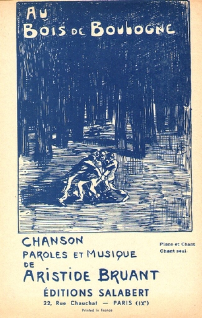 Au Bois De Boulogne Varioustes Chant Seul